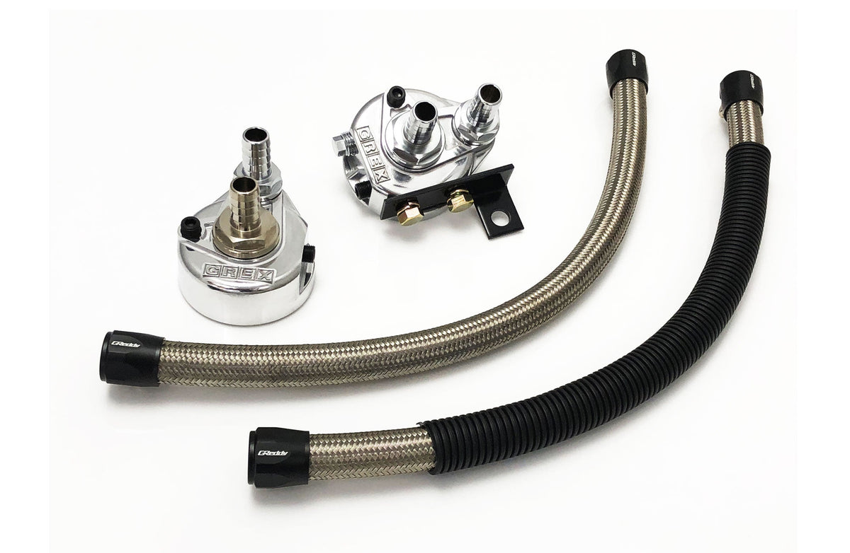 GReddy 93-97 Toyota Supra 2JZ-GTE Oil Filter Relocation Kit - 12014903
