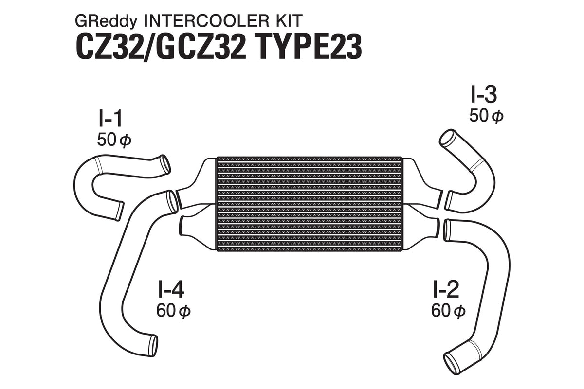 GReddy - GREDDY Intercooler Kit T-23f Z32 - 12020207