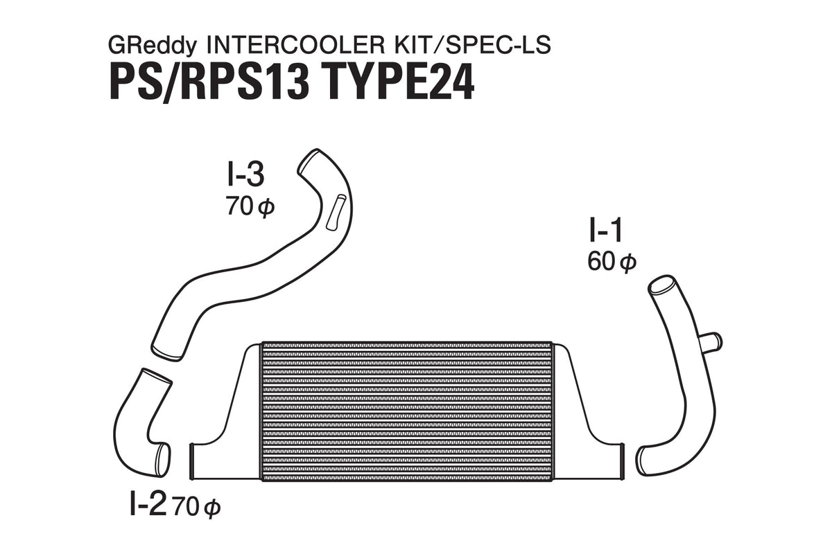 GReddy - GREDDY Intercooler Kit Spec-ls T-24 S13/ps13 - 12020479