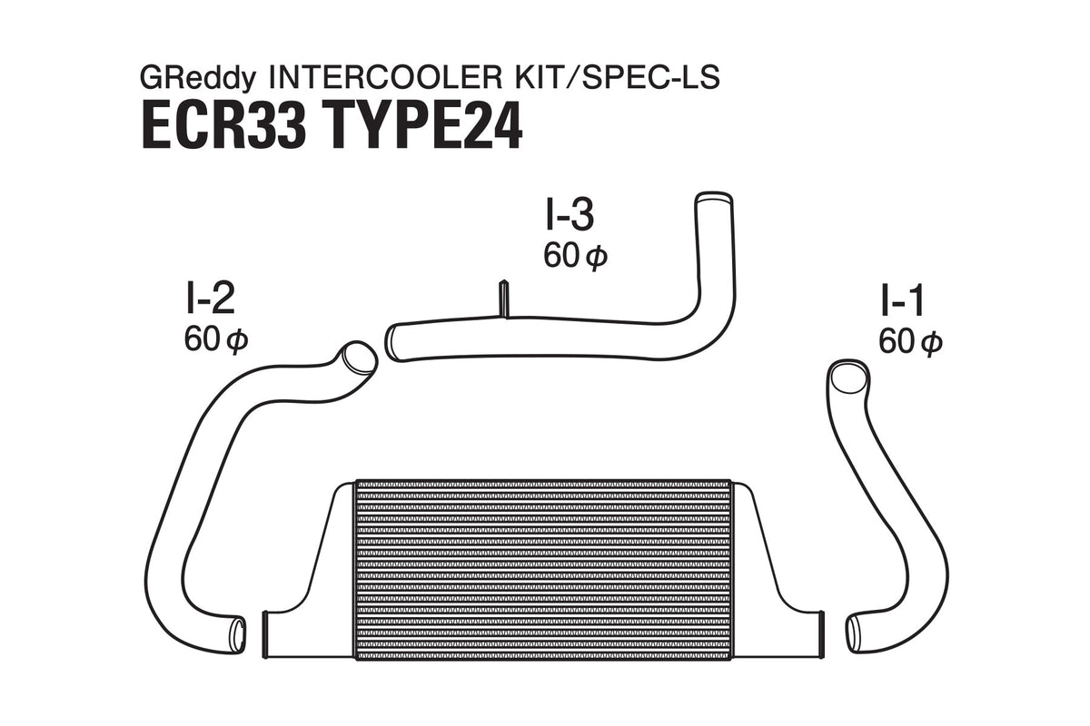 GReddy - GREDDY Intercooler Kit Spec-ls T-24 Ecr33 - 12020482