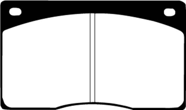 EBC 93-97 Aston Martin DB7 3.2 Supercharged Redstuff Front Brake Pads - DP3262C for 1976-1996 Jaguar XJS - front view