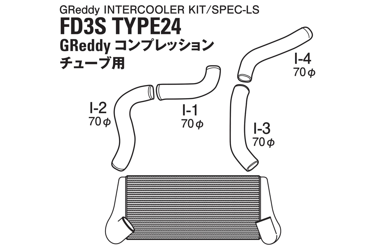 GReddy - GREDDY Intercooler Kit Spec-ls T-24 Fd3s GREDDY Comp - 12040421