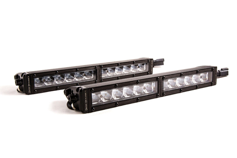 Diode Dynamics 12 In LED Light Bar Single Row Straight Clear Driving (Pair) Stage Series - DD5015P