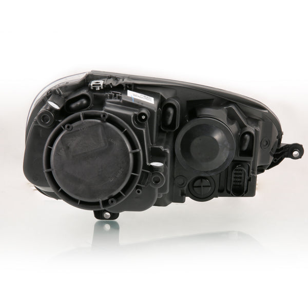 ANZO 2006-2009 Volkswagen Us Rabbit Crystal Headlight Black (Halogen Only) - 121542 for 2005-2010 Volkswagen Jetta - front vi
