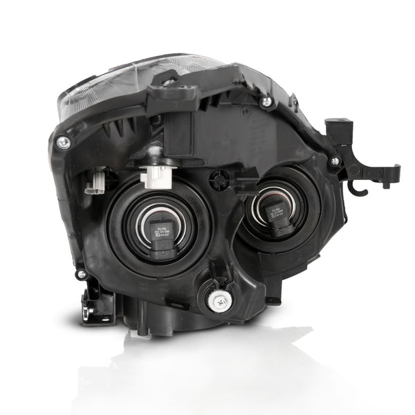 ANZO 2010-2013 Nissan Altima Projector Headlight Black (Halogen Type) - 121548 for 2010-2013 Nissan Altima - front view