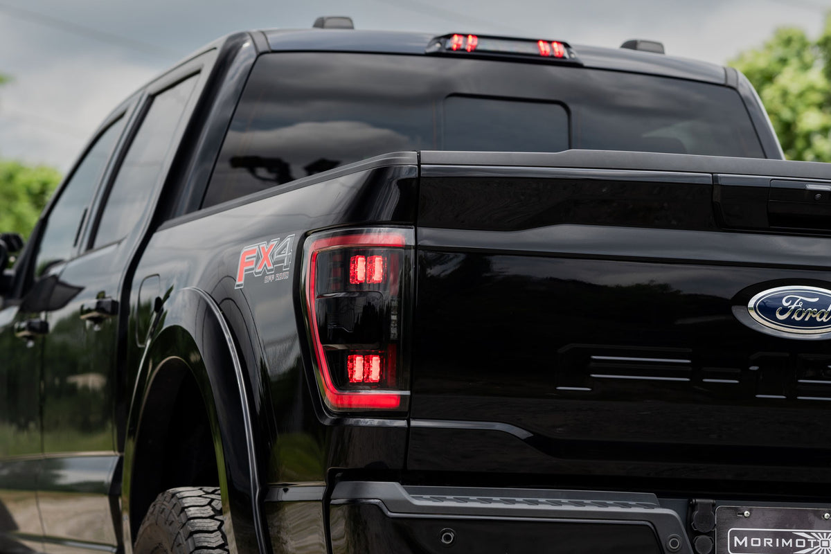 Morimoto - XB LED Tail Lights: Ford F150 (2021+) (Pair / BLIS / Smoked) - LF735.2