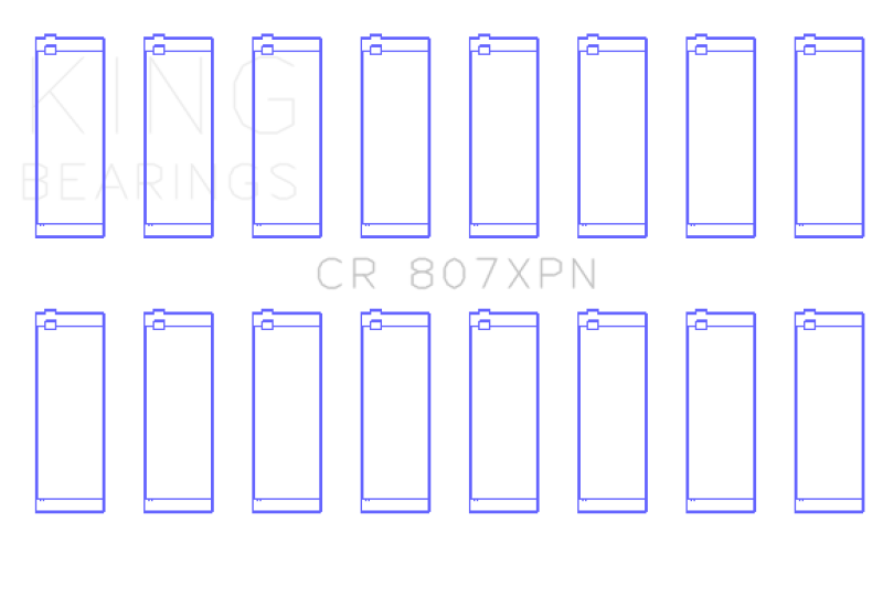 King Chevy LS1/LS6/LS3 Performance Rod Bearing Set - Size STD - CR807XPN