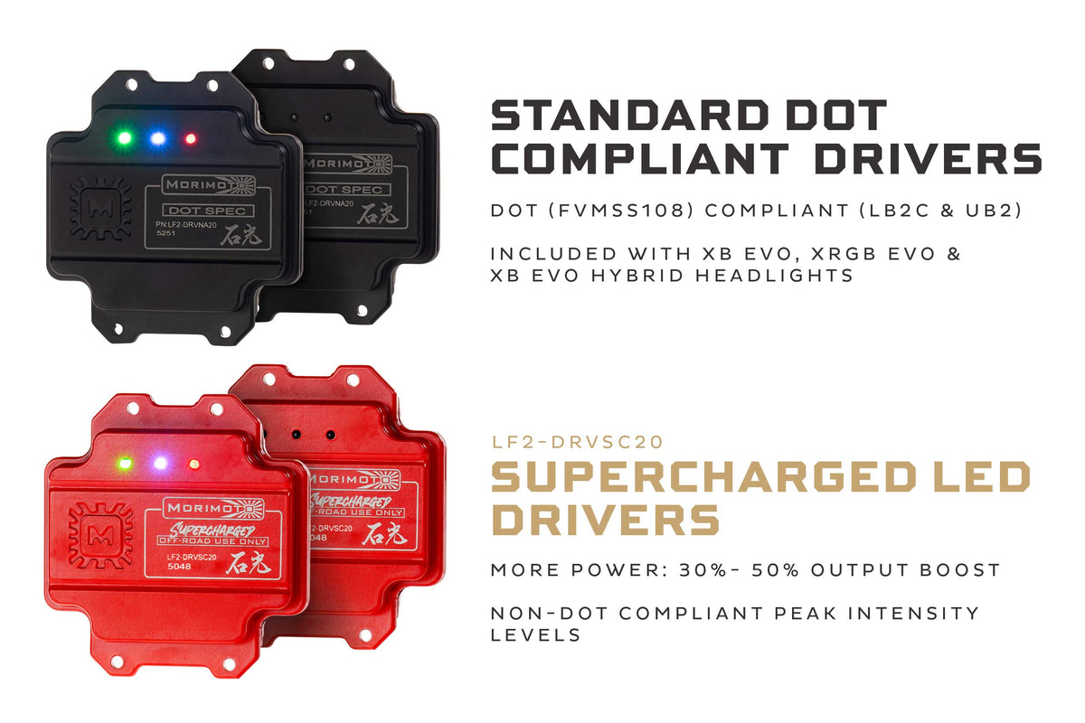 Morimoto - Supercharged Drivers: LF2-520 Series (Set) - LF2-DRVSC20