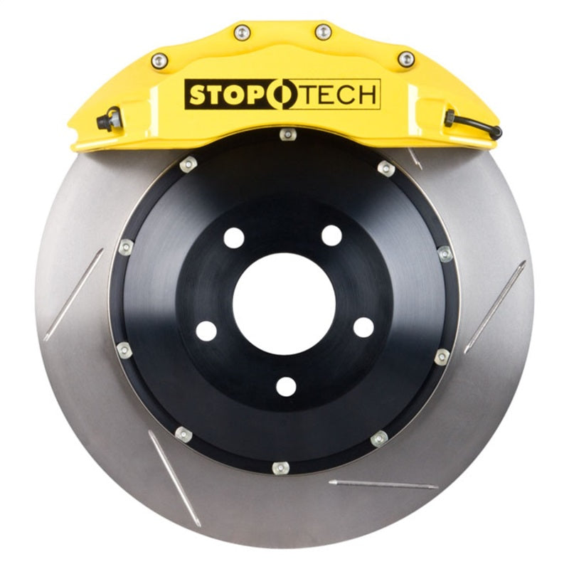 StopTech 08-13 BMW M3/11-12 1M Coupe Front BBK w/ Yellow ST-60 Calipers Slotted 380x35mm Rotor - 83.160.6D00.81