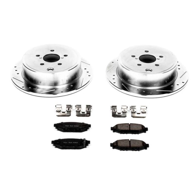 Power Stop 13-16 Subaru BRZ Rear Z23 Evolution Sport Brake Kit - K4631