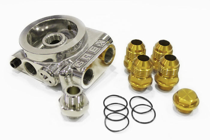 GReddy - GReddy Oil Cooler Filter Block Adapter Type-I - Remote Filter ( & Optional Bypass Tube ) - 12401114