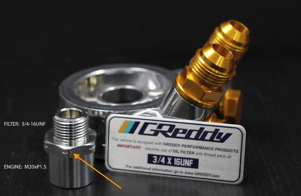 GReddy - Replacement Parts for GReddy Oil Cooler Block Adapter(s) Type E / B / F / I / G - 12401101