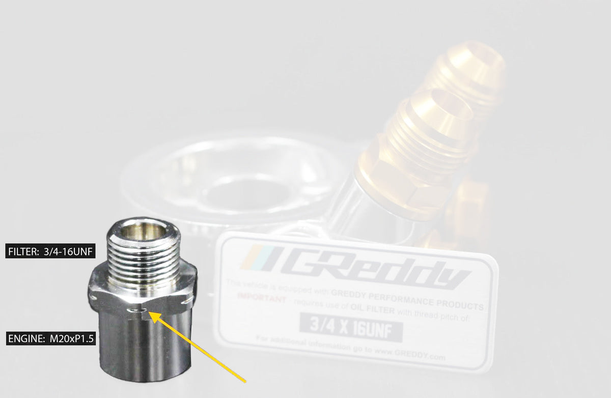 GReddy - Replacement Parts for GReddy Oil Cooler Block Adapter(s) Type E / B / F / I / G - 12401102