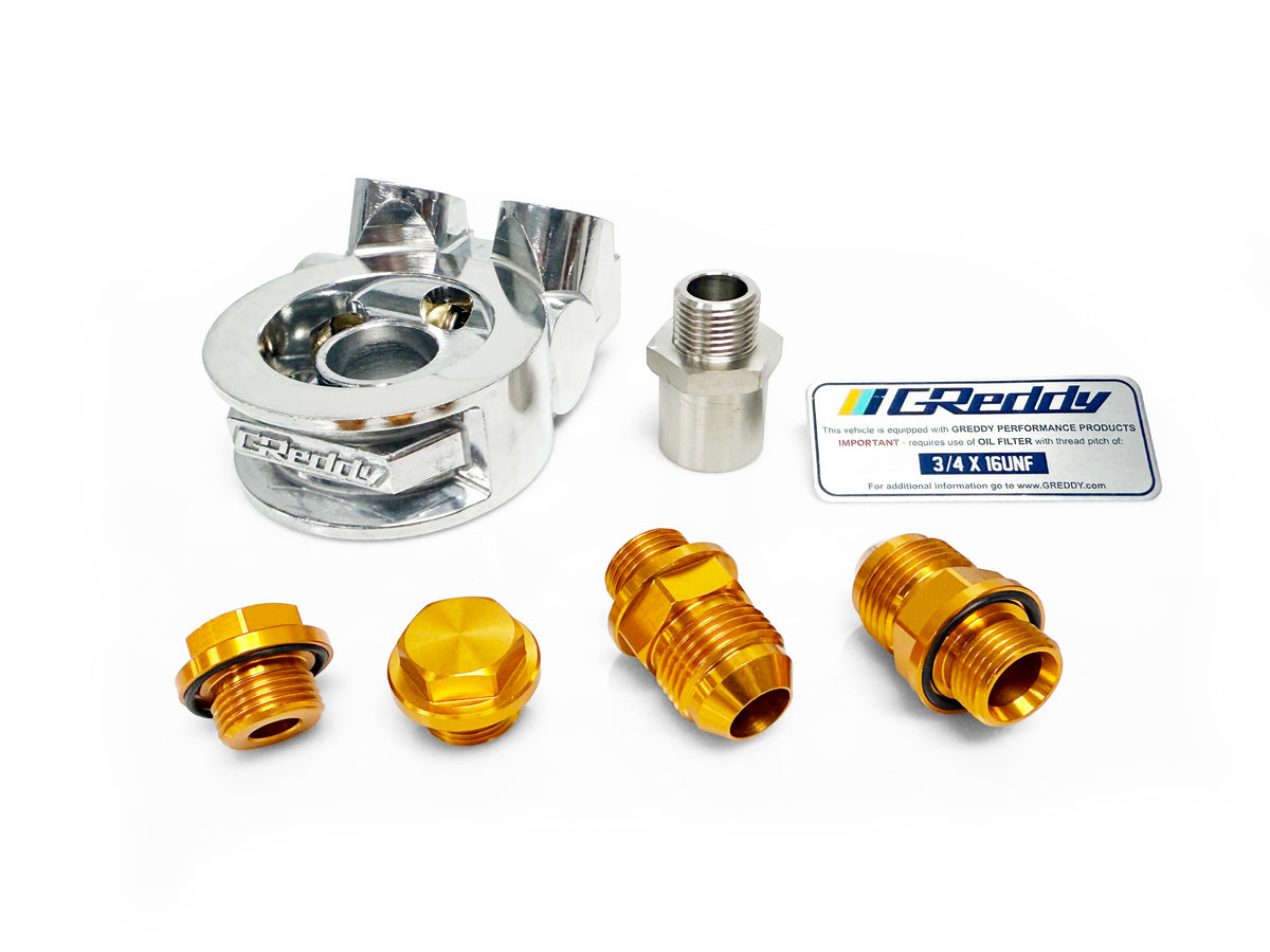 GReddy - Revised GReddy Std. Oil Cooler Block Adapter - Universal - 12401187