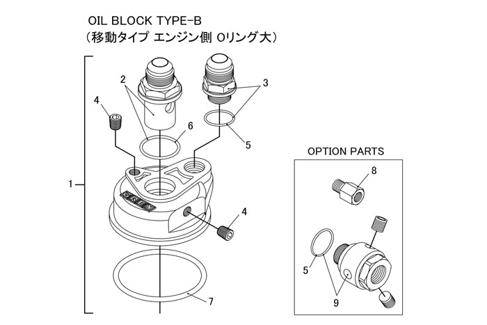 GReddy - Replacement Parts for GReddy Oil Cooler Block Adapter(s) Type E / B / F / I / G - 12401102