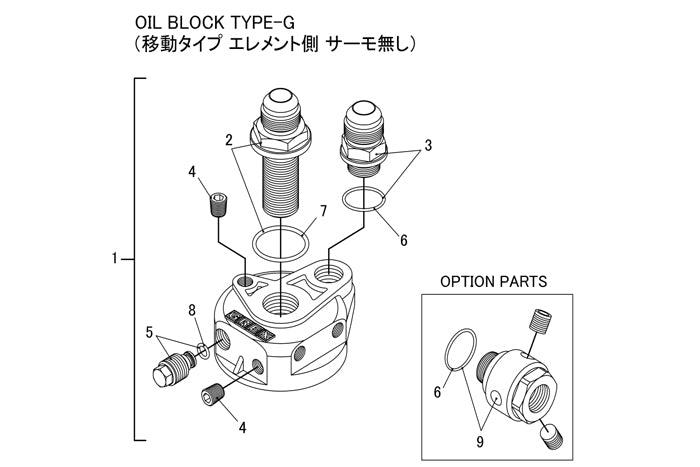 GReddy - Replacement Parts for GReddy Oil Cooler Block Adapter(s) Type E / B / F / I / G - 12401101