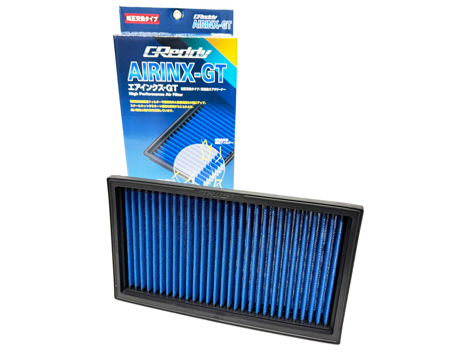GReddy - Airinx-GT Filter - application-specific drop-in OEM-sized replacement element - 12522501