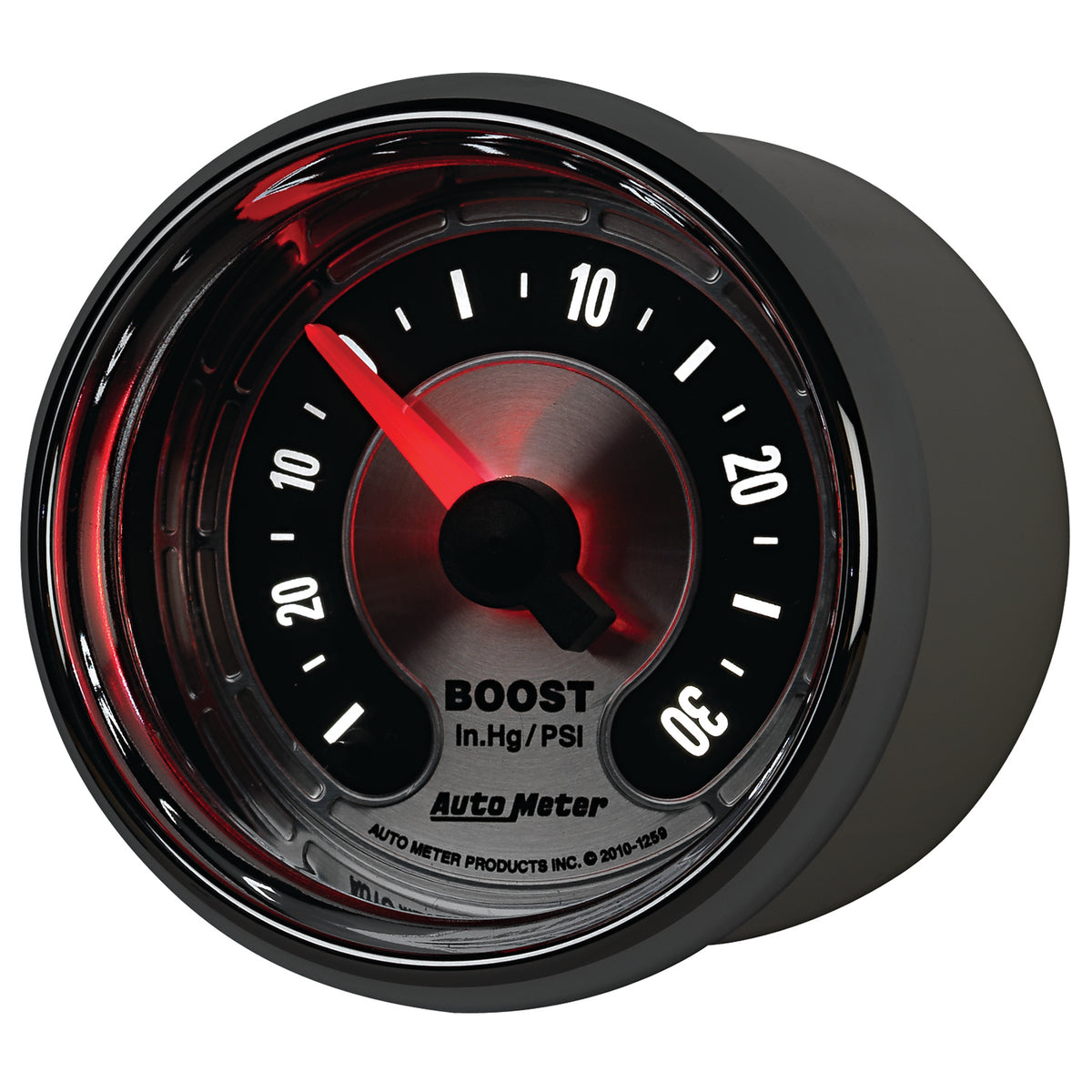 Autometer American Muscle 52mm Full Sweep Electric 30 In Hg.-Vac/30PSI Boost Vacuum Gauge - 1259