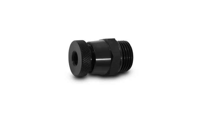 Vibrant 8 ORB to 1/8 NPT Aluminum Drain Valve - Black - 12677