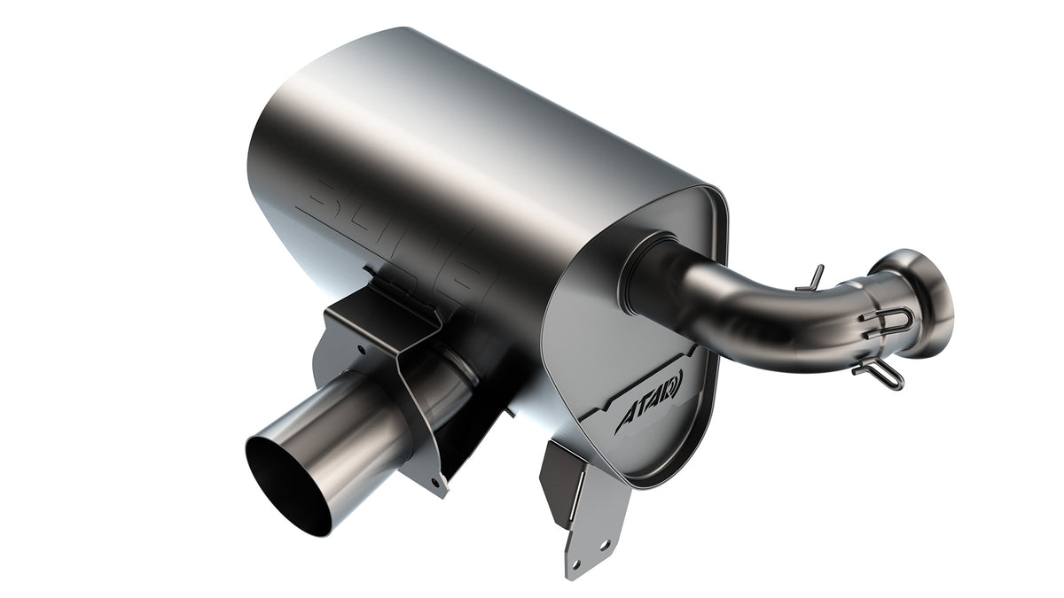 Borla 15-22 Can-Am Maverick X3 900cc Triple Turbo Manifold-Back Exhaust Atak Muffler
