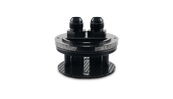Vibrant 2-Port Catch Can Lid Assembly - 12786