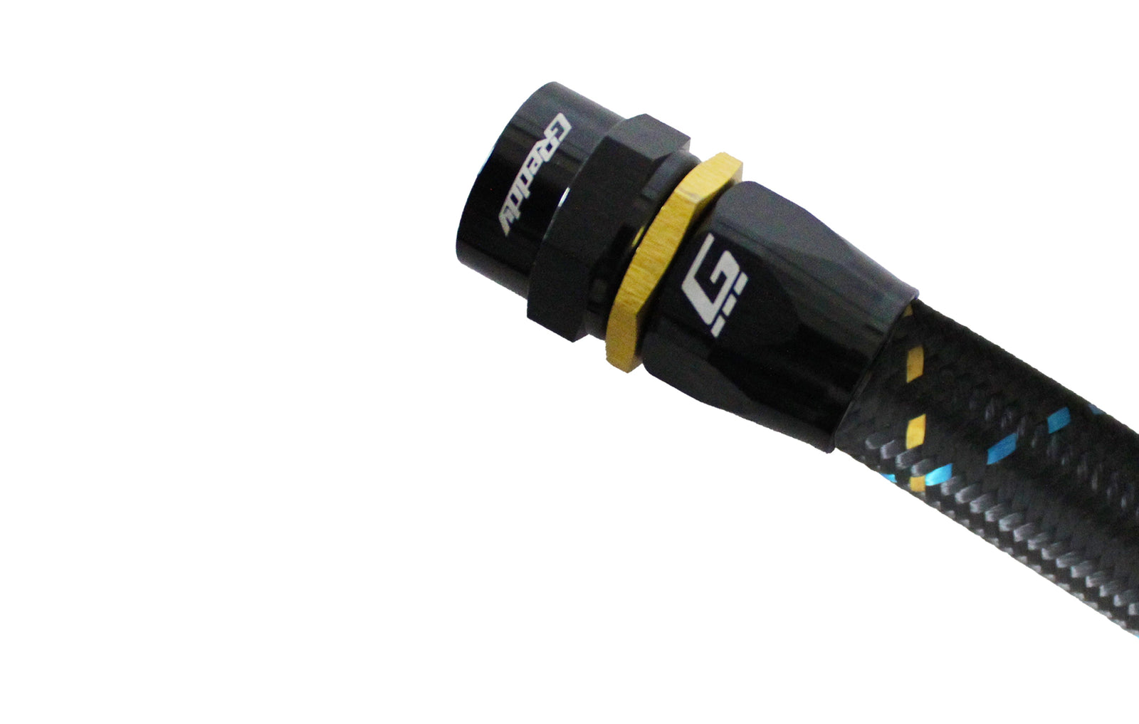 GReddy - GReddy -12 AN Swivel Hose End(s) - Black / Gold anodized - 12801200
