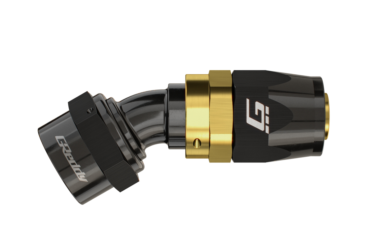 GReddy - GReddy -16 AN Swivel Hose End(s) - Black / Gold anodized - 12801615