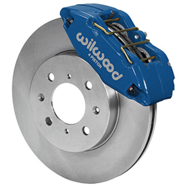 Wilwood DPHA Front Caliper & Rotor Kit Honda / Acura w/ 262mm OE Rotor - Competition Blue - 140-12996-CB by Wilwood