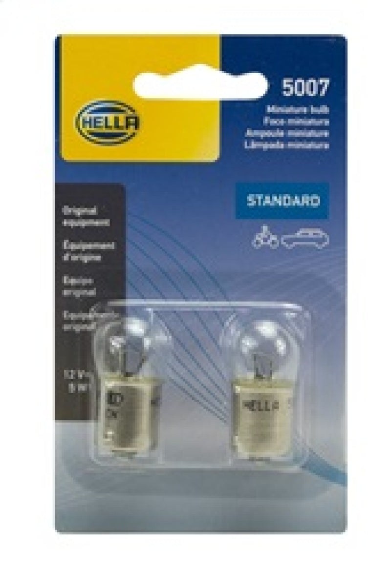 Hella Bulb 5007 12V 5W Ba15S B6 (2) - 5007TB