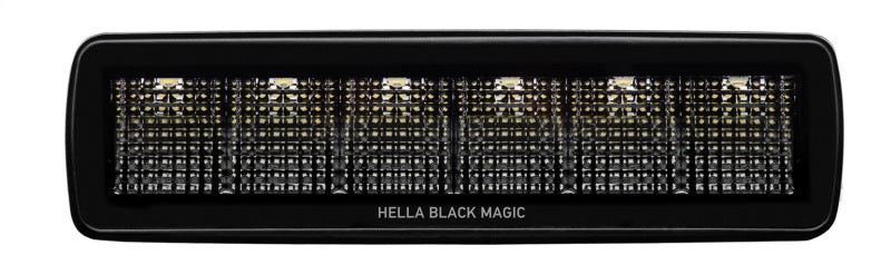 Hella Universal Black Magic 6 L.E.D. Mini Light Bar - Flood Beam - 358176201