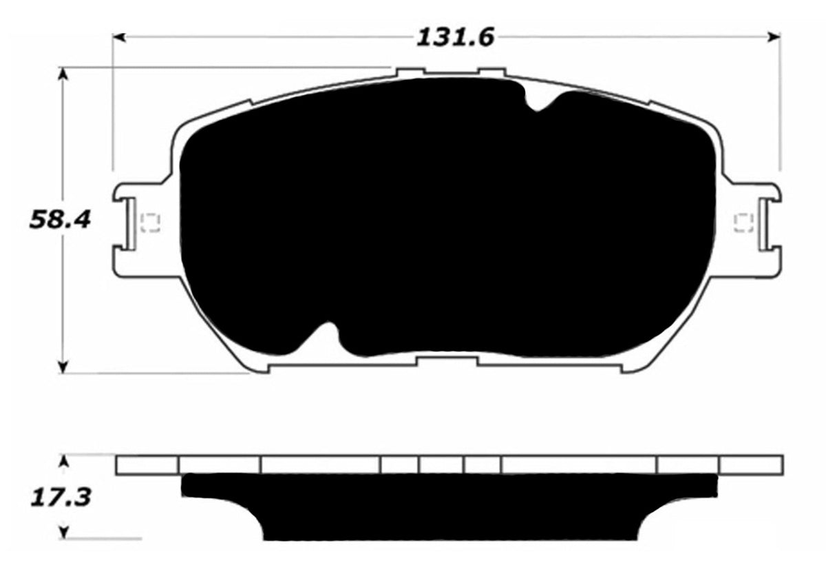 Porterfield AP1733 brake pad