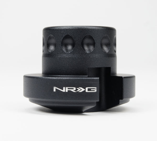 NRG Race Short Hub GM - Black - SRK-RL170H-BK - front view