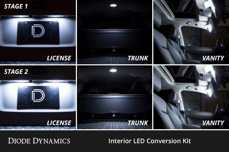 Diode Dynamics 06-12 Toyota RAV4 Interior LED Kit Cool White Stage 1 - DD0575 by Diode Dynamics - angle view