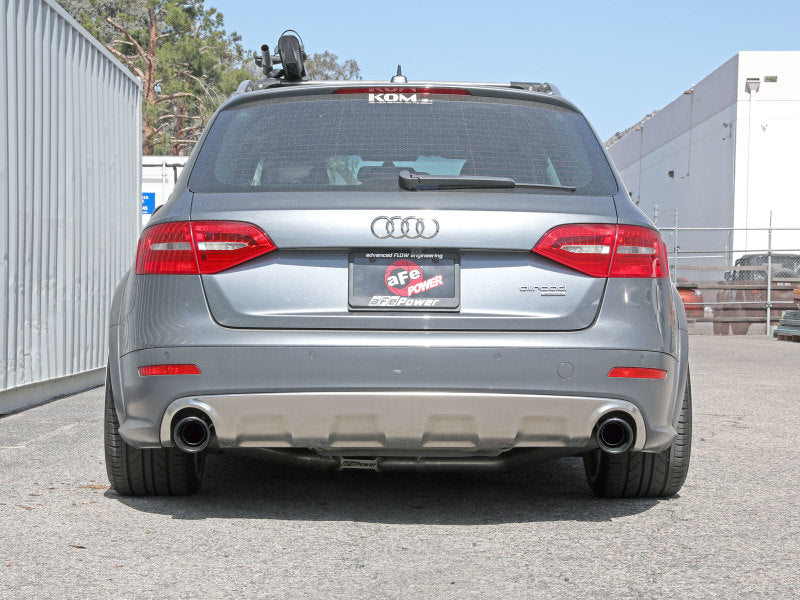 afe MACH Force-Xp 13-16 Audi Allroad L4 SS Cat-Back Exhaust w/Black Tips - 49-36438-B