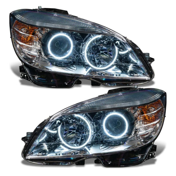 Oracle 08-11 Mercedes Benz C-Class Pre-Assem. Headlights Chrome Housing- w/BC1 Cntrl  - 7115-335 by ORACLE Lighting