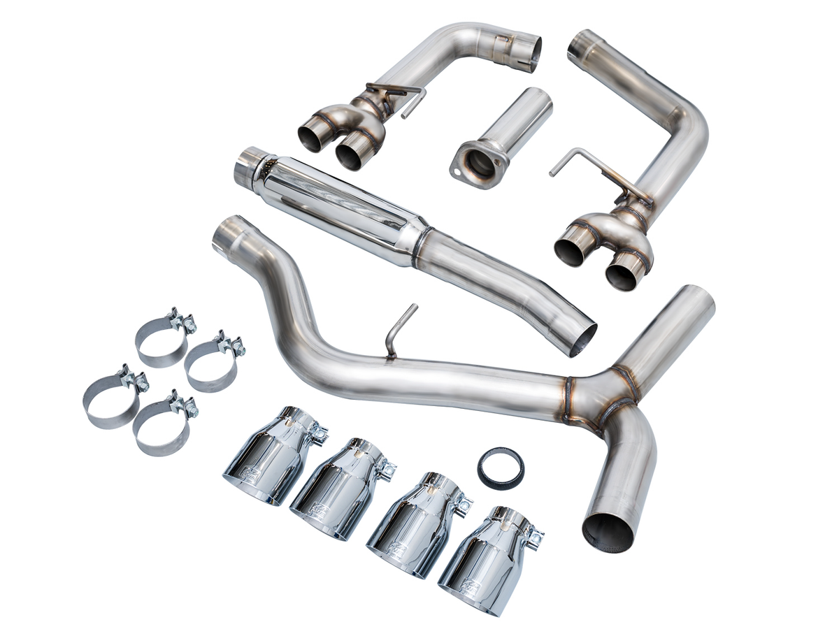 AWE Tuning 2022+ VB Subaru WRX Track Edition Exhaust - Chrome Silver Tips - 3020-42979
