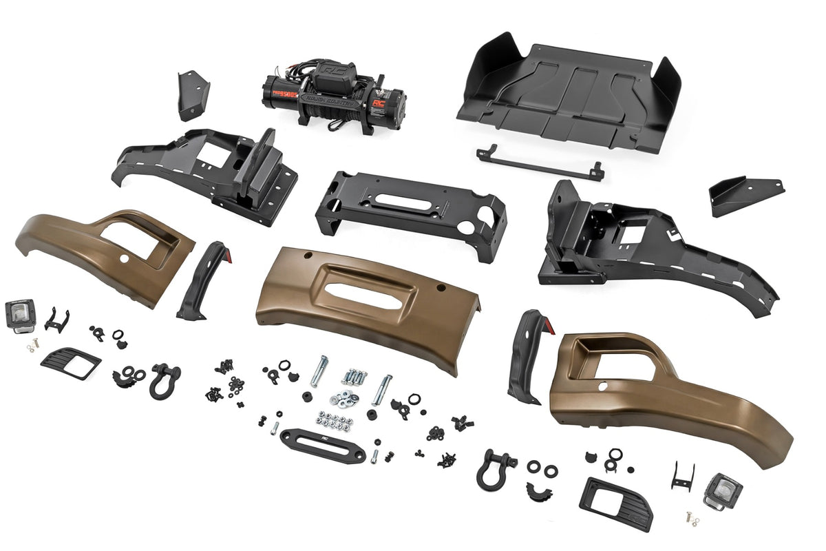 Rough Country - Front FXS Bumper - 12000S - GXN Harvest Bronze - Chevy Silverado 1500 (23-26) - 13007-GXN