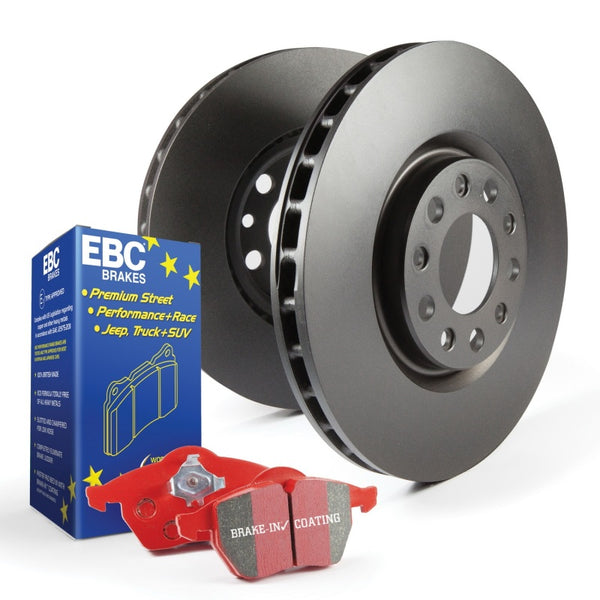 EBC S12 Kits Redstuff Pads and RK Rotors - S12KR1407 for 1997-2008 Chevrolet Corvette - front view