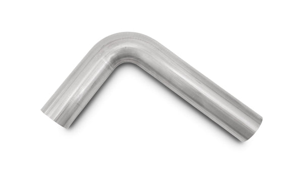 Vibrant 2.5in O.D. T304 SS 90 deg Mandrel Bend 4in x 12in leg lengths (2.5in Centerline Radius) - 13051