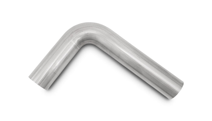 Vibrant 2.75in O.D. T304 SS 90 deg Mandrel Bend 4in x 12in leg lengths (2.75in Centerline Radius) - 13052