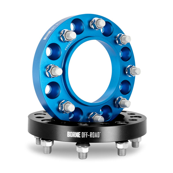 Borne Off-Road Wheel Spacers 8X165.1 121.3 38.1 M14 Blk - BNWS-006-381BK by Borne Off-Road - front view