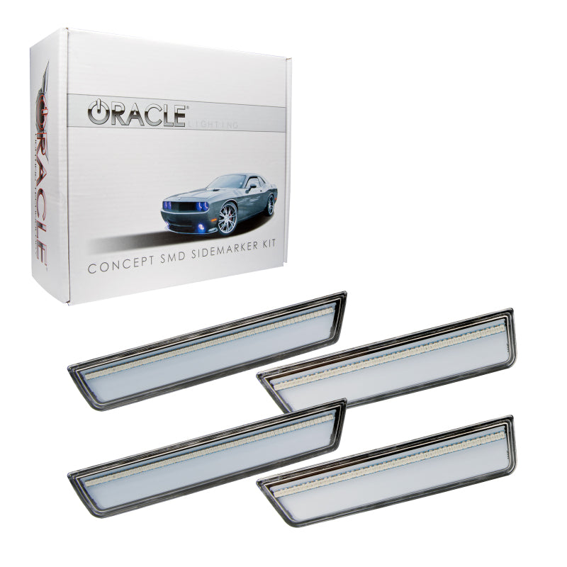 Oracle 08-14 Dodge Challenger Concept Sidemarker Set - Clear - No Paint SEE WARRANTY - 9800-019