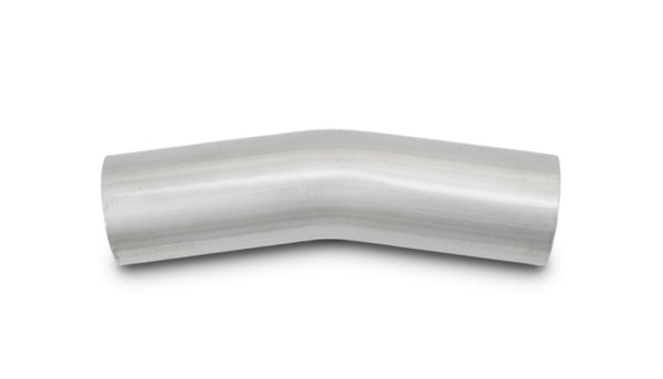 Vibrant 3in O.D. T304 SS 15 deg Mandrel Bend 5in x 5in leg lengths (5in Centerline Radius) - 13132