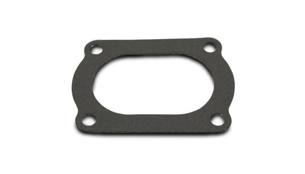 Vibrant 4 Bolt Flange Gasket for 3.5in O.D. Oval tubing (Matches #13176S) - 13176G