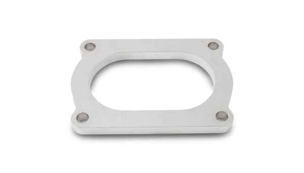 Vibrant T304 SS 4 Bolt Flange for 3.5in O.D. Oval tubing - 13176S
