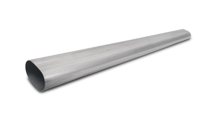 Vibrant 3.5in Oval (Nominal Size) T304 SS Straight Tubing (16 ga) - 5 foot length - 13183