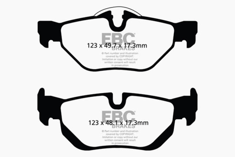 EBC 13+ BMW X1 2.0 Turbo (28i) Yellowstuff Rear Brake Pads - DP42069R