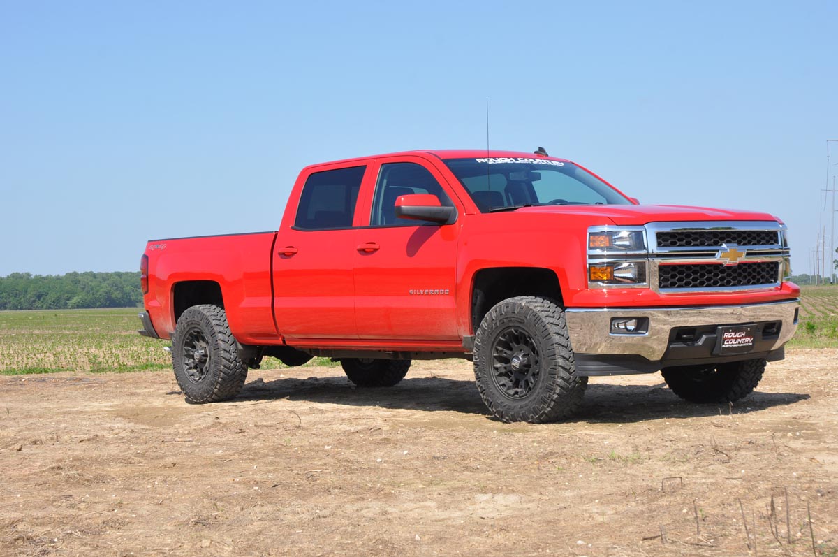 Rough Country - 2.5 Inch Leveling Kit - Stamped Steel - Chevy/GMC Sierra 1500 (16-18)/Silverado 1500 (07-18) - 1312 for 2016-