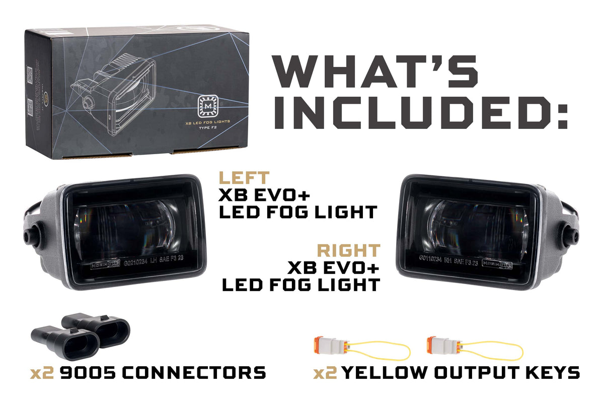 Morimoto - XB Evo+ Fog Lights: Type F2 (Set / White + Yellow) - LF095.2