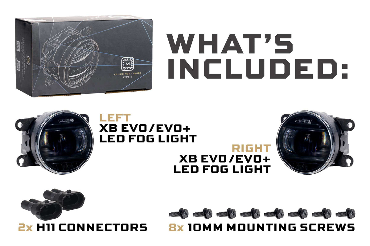 Morimoto - XB Evo+ Fog Lights: Type S (Set / White + Yellow) - LF091